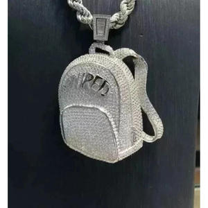 Collar con Colgante Personalizado para Mochila, con Plata de Ley 925 y Acabado de Joyería de Diseño - Product Image 4