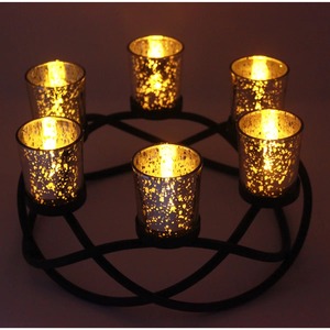 Elegante Candelabro de Metal de 6 Brazos, Diseño de Lujo, Decorativo, para Fiestas, Eventos y Decoración del Hogar, a un Precio Accesible - Product Image 4