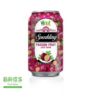 11.1 fl oz Passion Fruit Sparkling Juice OEM ODM Private Label <b>Beverage</b> Manufacturer from Vietnam - Product Image 1