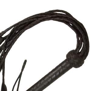 Cowhide Leather Flogger with Soft Tipped Falls <b>for</b> Sensual and Light Impact Play - Product Image 4