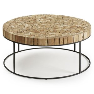 Convertible Industrial Metal Coffee Table Designer Center Table for Modern Home Office and Lounge Spaces - Product Image 6