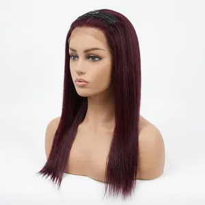 Cabello Humano 100% Remy en Trama, Liso, Rojizo, con Textura de Onda Natural - Product Image 3