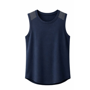 Camiseta sin mangas personalizada para hombre, de alto rendimiento, transpirable, para fitness, ejercicio, gimnasio y entrenamiento. - Product Image 1