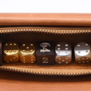 Leather Roll-Up <b>Backgammon</b> Board Storage Tube Durable Unisex <b>Travel</b> Case with Custom Logo - Product Image 3