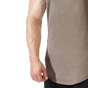 High Quality Custom Logo Black Signature <b>Men</b> <b>Crop</b> Tank <b>Tops</b> Cotton Wide Shoulder & Boxy fit Gym & Running Tank <b>Top</b> <b>For</b> <b>Men</b> - Product Image 4