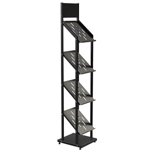Luxury Heavy <b>Weight</b> Metal Magazine Holder <b>Stand</b> Cum Rack for Office School Library & Reception Areas | Garment Displays - Product Image 2