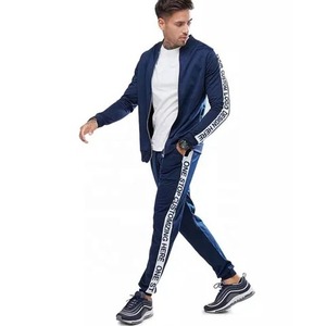New Arrival Formal Men's Spring Camouflage Windbreaker <b>Set</b> Zipper <b>Jacket</b> <b>Trouser</b> Quick Dry Knitted Polyester/Cotton Custom Front - Product Image 2