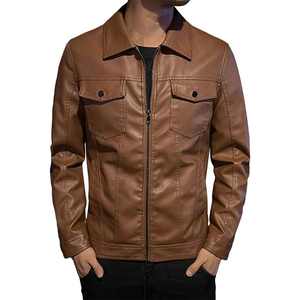 Chaqueta de Cuero de Alta Calidad Estilo Trucker, Corte Estructurado con Bolsillos en el Pecho para un Estilo Práctico, Chaqueta de Invierno Estilo Trucker - Product Image 1