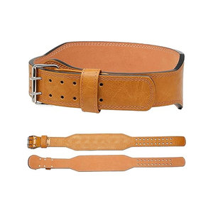 Ceinture de musculation en cuir de vachette avec logo personnalisé, ceinture de soutien robuste pour la musculation en salle de sport, style unique - Product Image 2