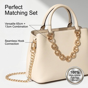 Cadena extensora <span class=keywords><strong>de</strong></span> metal personalizada para bolso y accesorios <span class=keywords><strong>de</strong></span> cadena para bolso con diseño <span class=keywords><strong>de</strong></span> luna para bolsos <span class=keywords><strong>de</strong></span> mujer con clip y doble hebilla - Product Image 4