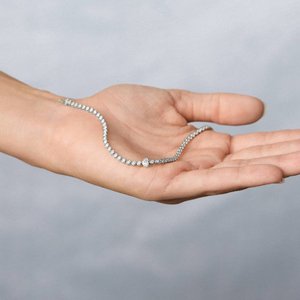 Bracelet élégant pour femme en moissanite et diamant, chaîne en argent sterling 925, bijou de mode, cadeau - Product Image 5