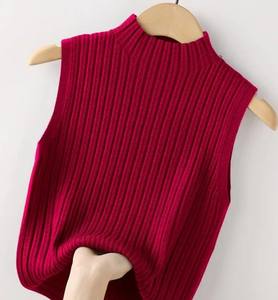 Camisola de Seda de Hielo Tejida a Mano 100% Algodón para Mujer, Ropa Interior de Verano, Camiseta sin Mangas con Cuello Redondo - Product Image 5