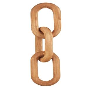 Lametierartz Maillon de chaîne décoratif Mango Noeuds en bois naturel Pin blanc noir Accents en bois indien Accessoires décoratifs indiens - Product Image 2