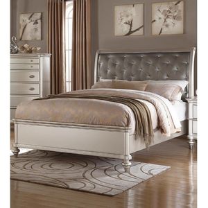 Meubles de chambre à coucher de qualité supérieure, lit avec pied de lit, cadre de lit king size en bois massif haut de gamme, fabrication artisanale, luxe, bois de qualité supérieure - Product Image 4