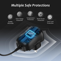 Adaptateur secteur universel 24W AC DC 3V 4.5V 5V 6V 7.5V 9V 12V, transformateur d'alimentation avec 8 prises DC pour l'électronique