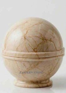 Natural <b>Stone</b> Sphere Cremation Urn Funeral Urn Multi-Color Wholesale Manufacturer - Product Image 1