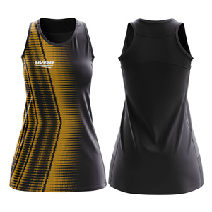 Proveedor de Uniformes Personalizados para Equipos de Netball |   Uniforme de Netball Sublimado con Logotipo, Nombre y Número del Equipo |   Poliéster Transpirable - Product Image 5