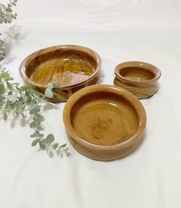 Ensemble de 3 bols à salade en bois d'acacia naturel, bords arrondis, pour servir, mélanger, contenants pour fruits, pâtes, restaurant, vente en gros - Product Image 3