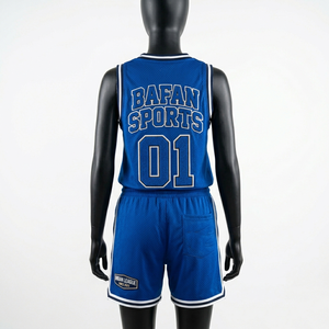 High quality 180 GSM <b>mesh</b> fabric basketball jersey and short <b>set</b> blue athletic wear with heat transfer logo Women's <b>Sets</b> - Product Image 5