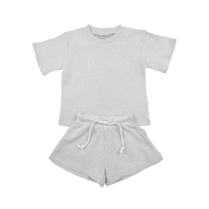 Shorts Bermuda en toile de coton rose pour homme, taille mi-haute élastique, couleur unie, tricoté, respirant, poches, 220g, logo frontal - Product Image 5