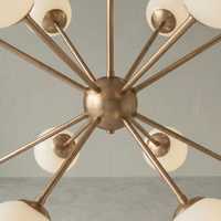 Lustre suspendu en laiton style Art déco moderne du milieu du siècle, lampe murale en forme de globe, amovible pour la décoration intérieure/extérieure de Diwali