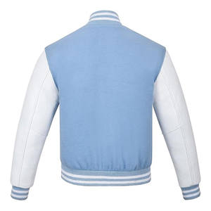 Veste de travail pour homme de qualité supérieure, style baseball, en laine et cuir, séchage rapide pour le confort et le style - Product Image 2