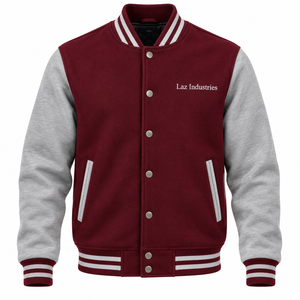 Chaqueta Varsity de Hombre de Alta Calidad con Mangas de Cuero y Lana - Elegante e Ideal para Uso Casual y Estilo Clásico - Product Image 5