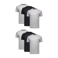 Herenshirt, effen casual T-shirt, zacht katoen, ronde hals, korte mouwen, groothandel kleding, heren casual katoenen T-shirt, lichtgewicht, ademend