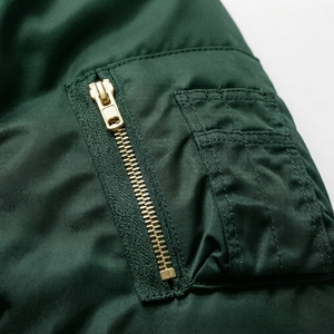 Men's Flight Bomber <b>Jacket</b> Greek Wear Sorority Products <b>Lightweight</b> Full Zip Ribbed Collar Casual Outerwear - Product Image 4