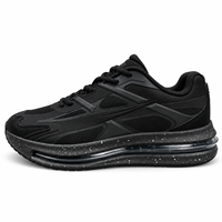 Chaussures de course pour hommes à coussin d'air épais, baskets respirantes en maille, semelle épaisse, amortissantes, décontractées, pour la marche et le sport