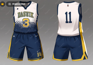 Uniformes de Baloncesto Personalizados Premium de Secado Rápido, Conjunto de Jersey con Cuello en V Completo, Ropa Deportiva Transpirable para Equipos - Product Image 2