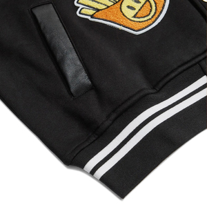 Mens Hotline Miami Varsity Letterman Fashion Wool Bomber Slim Fit Casual <b>Warm</b> Boys College Baseball Jacket - Product Image 3