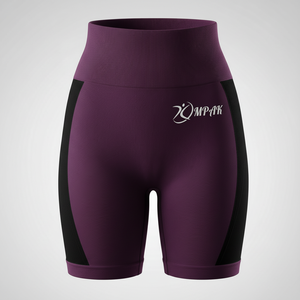 กางเกงขาสั้นออกกำลังกาย ฟิตเนส โยคะ กระชับ ระบายอากาศ สตรีทแวร์ ยกน้ำหนัก เอวสูง ไร้รอยต่อ สำหรับผู้หญิง ทรงสครันช์ สำหรับออกกำลังกายที่ยิม - Product Image 1