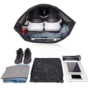 Breathable Mesh Drawstring <b>Backpack</b> Unisex Softback Daypack with Arcuate Shoulder <b>Strap</b> for Fruit Storage - Product Image 5