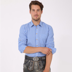 Chemise habillée bavaroise pour homme, Oktoberfest, unie, 100% coton et fibre de bambou, haute qualité, prix bas - Product Image 4