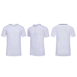 Camiseta de Manga Corta Negra para Hombre, 100% Poliéster, Transpirable, Corte Regular, Cuello Redondo, Tejido de Punto, Color Sólido - Product Image 2