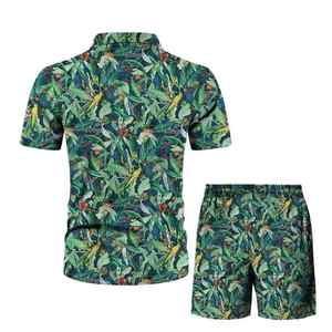 Ensemble léger pour homme GENERSA SPORTS : T-shirt à manches courtes en velours côtelé noir uni à col ras du cou et short à taille élastique - Product Image 6