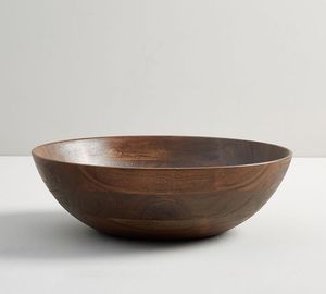 Bol de service en bois de style rustique, grande capacité, pour la cuisine moderne, la table à manger et les réceptions. - Product Image 2