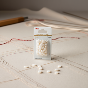 Mezza perla Ilan da 10 mm in materiale ABS per decorazioni di abbigliamento - Product Image 2