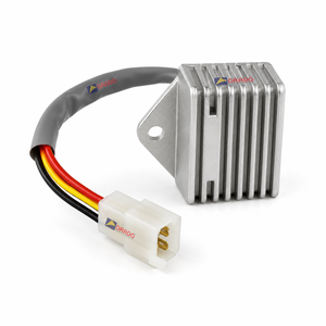 Regulador rectificador de 4 cables TVS Victor Star City Star, calidad de exportación para repuestos de motocicletas en India, Orado. - Product Image 1