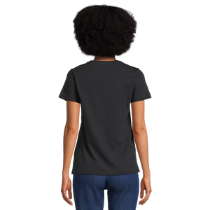 T-shirts noirs pour femmes, taille plus, confortables, élégants, à usage quotidien, design personnalisé, t-shirts unis pour femmes - Product Image 3