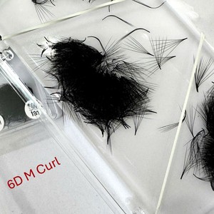 Fournisseur fiable d'extensions de cils pré-faits de qualité supérieure, 3D-8D, faits à la main, naturels, longs, noirs mats, en cheveux synthétiques, vente en gros - Product Image 1