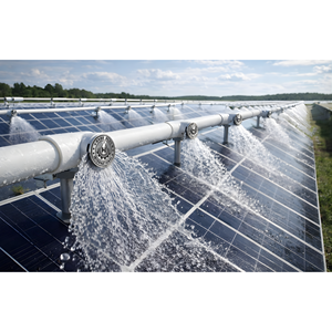 HYDROPLUS INTERNATIONAL Kit de raccordement solaire pour nettoyage par pulvérisation, en acier inoxydable SS304, avec pince de montage réglable, raccord en T PVC et kit BSP - Product Image 2