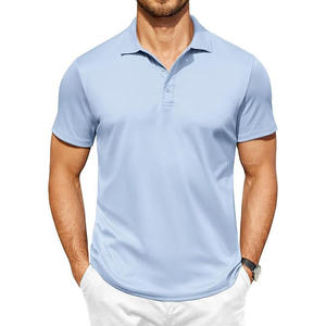 Camisa Casual de Verano para Hombre, Poliéster/Algodón, 220 g/m², Color Sólido, Cómoda, Estampado Digital, Lavada, Manga Corta - Product Image 2