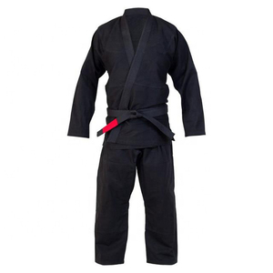 Women's Black Mixed Martial Arts Gi 100% Cotton Durable Heat-Transfer Printed 400g Fabric Weight <b>Athletic</b> Adult Uniform - Product Image 1