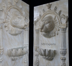 Fontaine murale VDI Exports Royal Lion Face, résistante aux intempéries, faite à la main, en résine de luxe, pour jardin et mariage - Product Image 3