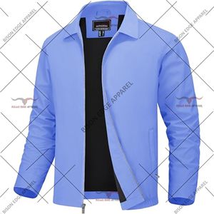 Lightweight Full Zip Casual Jacket Men's Windbreaker Jacket Stand Collar Outdoor Sports Jacket Comfortable Everyday Fashion - Product Image 5
