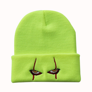 OEM Unisex Winter Ski Hat with 3D Embroidery Logo Custom Beanie Sports Casual Travel Cuffless <b>Brimless</b> Keep Warm Knitted <b>Caps</b> - Product Image 1