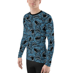 Ropa deportiva de manga corta diseñada para gimnasio y entrenamiento, camiseta protectora transpirable de tela elástica para artes marciales. - Product Image 3