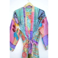 Chemise de nuit de printemps et été élégante veste Kimono en soie peignoir à manches longues robe de nuit robe de mariée Vintage pour femmes